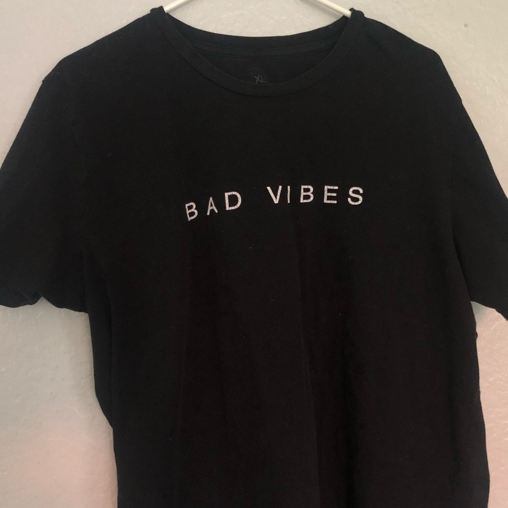 oversized bad vibes tee. xl and very cozy